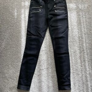 PAIGE Edgemont double zipper pocket ultra skinny jeans